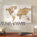 Union Rustic 'Distressed World Map' Graphic Art Print on Canvas   